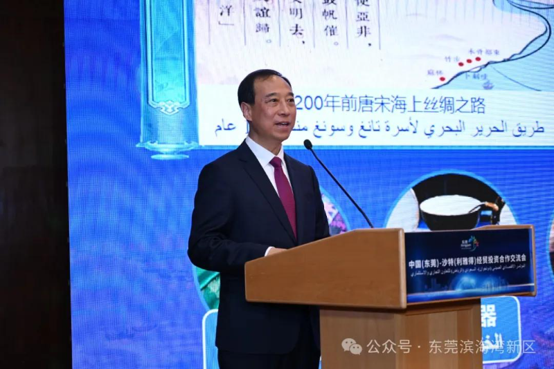 东莞市委副书记、市长吕成蹊出席交流会并作主旨演讲，市政府秘书长严继宗参加活动.jpg