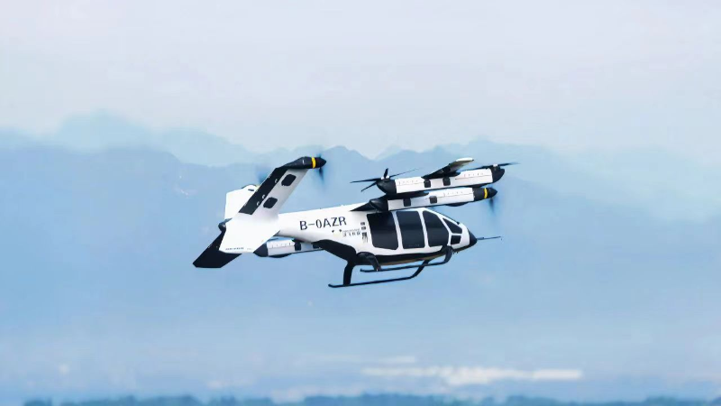 图为沃飞长空全自研战略产品AE200电动垂直起降航空器（eVTOL）.jpg