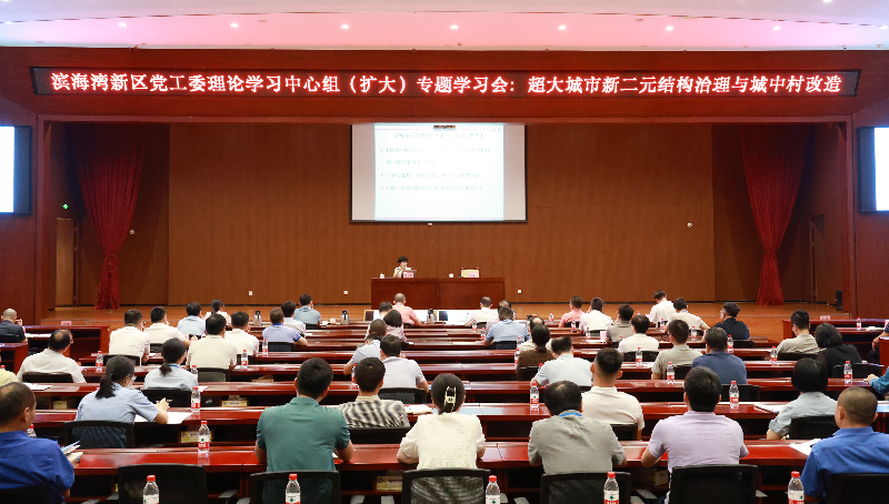 2024年7月29日，A208，滨海湾新区党工委理论学习中心组（扩大）专题学习会：超大城市新二元结构治理与城中村改造HSA_7907.JPG